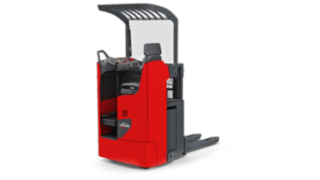 Komfortabler Doppel-Hochhubwagen D12 RW von Linde Material Handling Komfortabler Doppel-Hochhubwagen D12 RW von Linde Material Handling