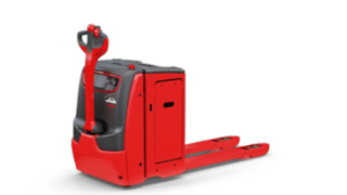 Transpalette T25 issue de la gamme étroite de Linde Material Handling Transpalette T25 de Linde Material Handling de profil