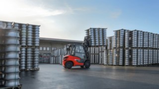 Un chariot diesel H35 Linde