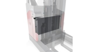 Carrello retrattile di Linde MH con batteria Li-ION