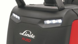 Les phares avant LED du préparateur de commandes N20 C de Linde