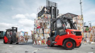 Carrelli elevatori termici Linde Material Handling con trasmissione idrostatica