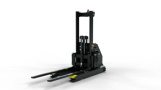 L’I-MATIC AS Linde est un gerbeur à bras encadrants automatisé.