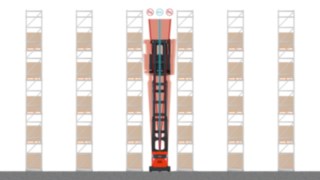 Image du chariot pour allées étroites K Linde avec Active Stability Control