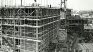 Baustelle mit Gerüst bei Linde Material Handling in Aschaffenburg Baustelle mit Gerüst bei Linde Material Handling in Aschaffenburg