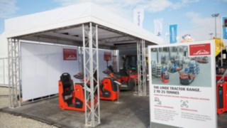 Messestand von Linde Material Handling auf der Inter Airport 2017 Messestand von Linde Material Handling auf der Inter Airport 2017