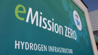 Wasserstofftankstelle auf dem Werksgelände von Linde Material Handling in Aschaffenburg