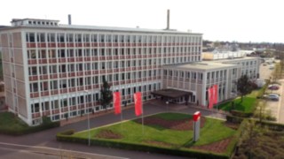 Der neue Hauptsitz von Linde Material Handling in Aschaffenburg.