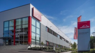 Der Linde Experience Hub am Standort Aschaffenburg.