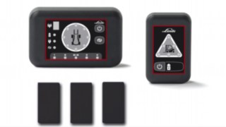 Forklift trucks and pedestrians are equipped with the transmitter and receiver units of the Linde Safety Guard. Forklift trucks and pedestrians are equipped with the transmitter and receiver units of the Linde Safety Guard.