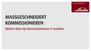 Der Hochregalkommissionierer V modular von Linde kann durch eine Vielzahl von Varianten und Ausstattungsoptionen optimal auf die Einsatzanforderungen ausgelegt werden. Video zu den Vorteilen und Funktionen des Hochregalkommissionierers V modular von Linde.